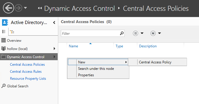 Dynamic access control в windows server 2016 что это такое