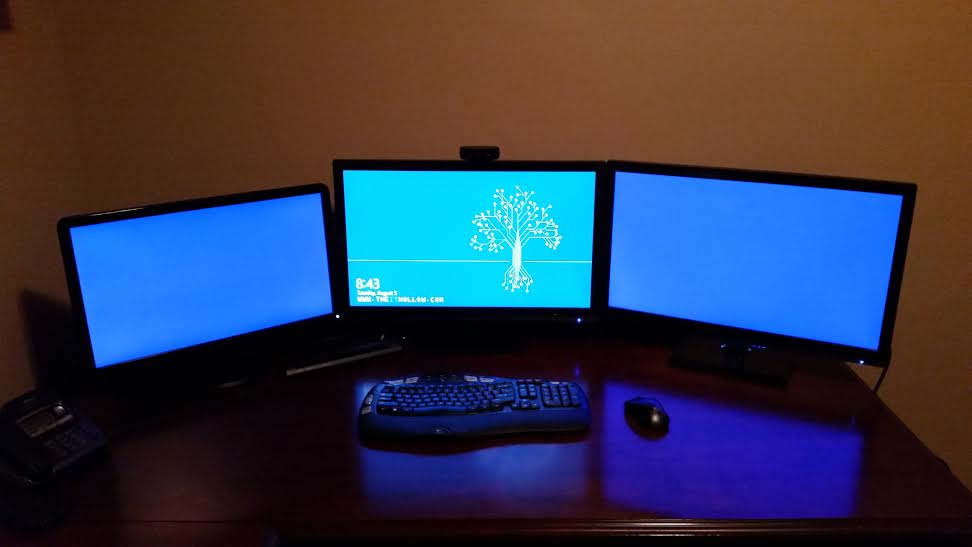  How Big Of A Desk Do I Need For 3 27 Inch Monitors for Small Bedroom